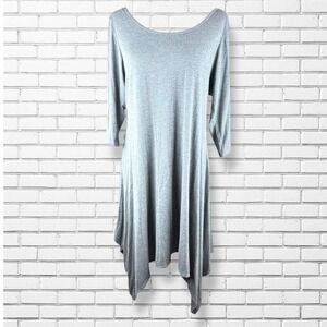 Urban Rose Dress Womens Plus Size 2X USA Made Asymmetrical Hem VTG Y2K 2000s